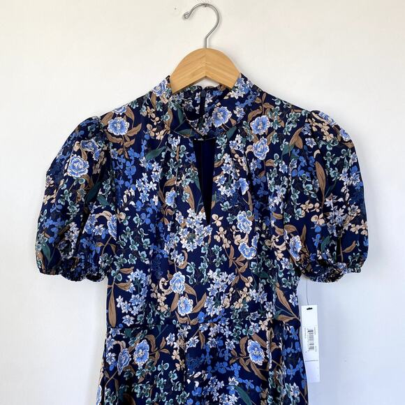 NWT Maggy London Marnette Fit & Flare Dress in Twilight Size 0 - Picture 4 of 8